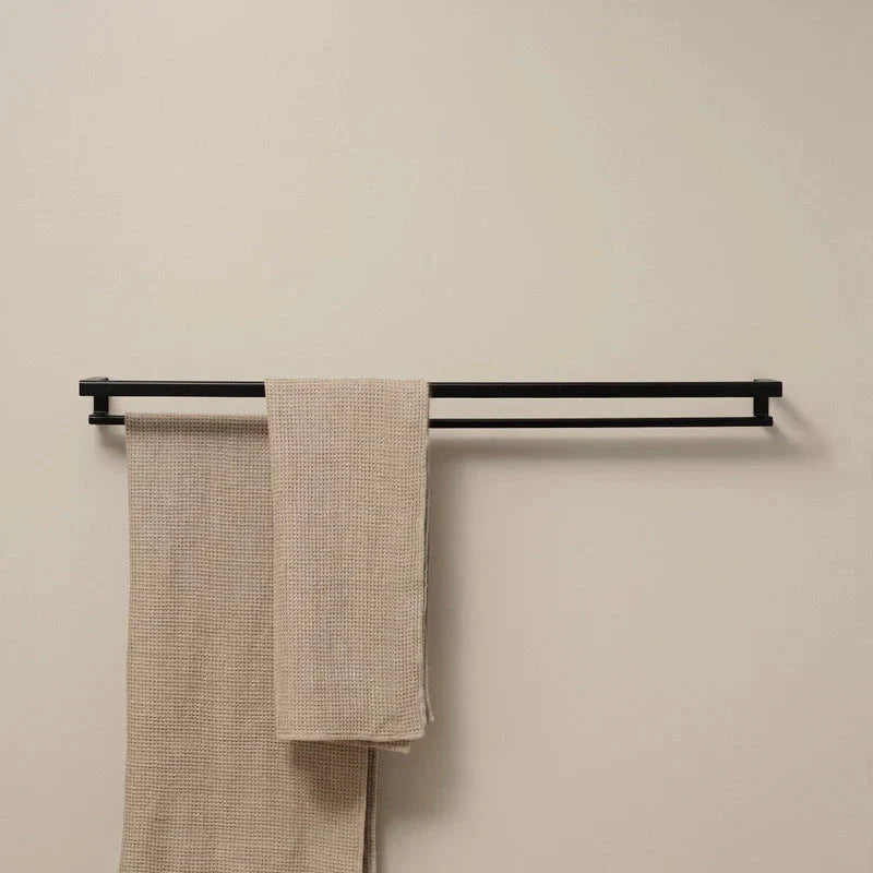 Toallero de pared en acero inoxidable individual o doble