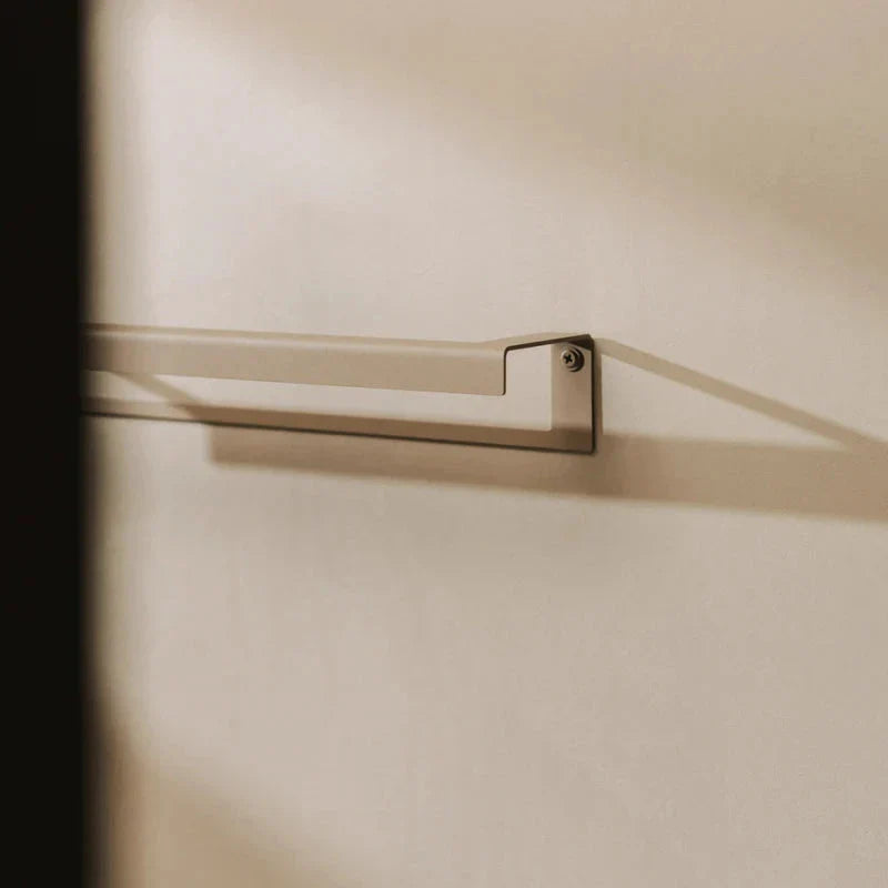 Toallero de pared en acero inoxidable individual o doble