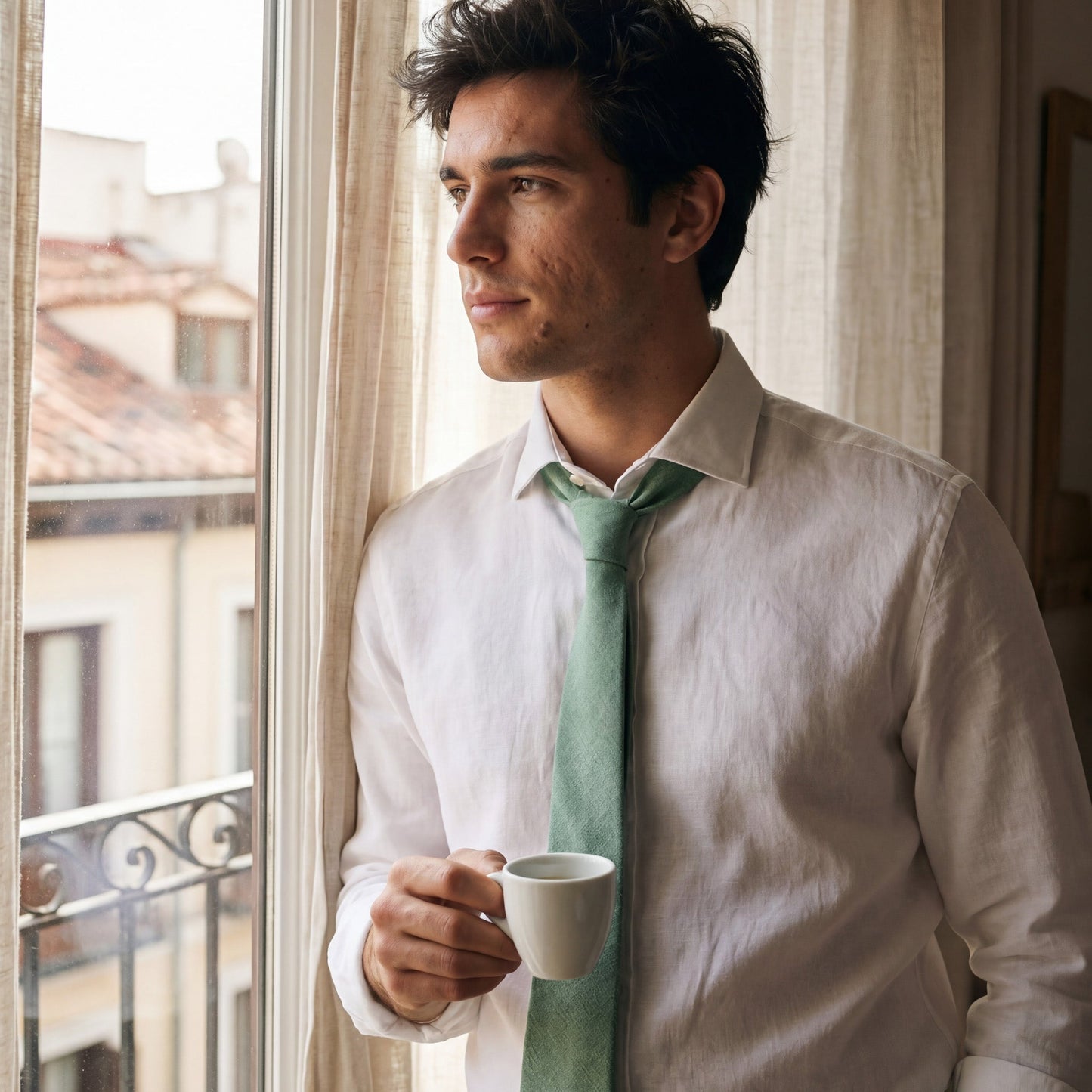 Tonopah · corbata verde claro suave