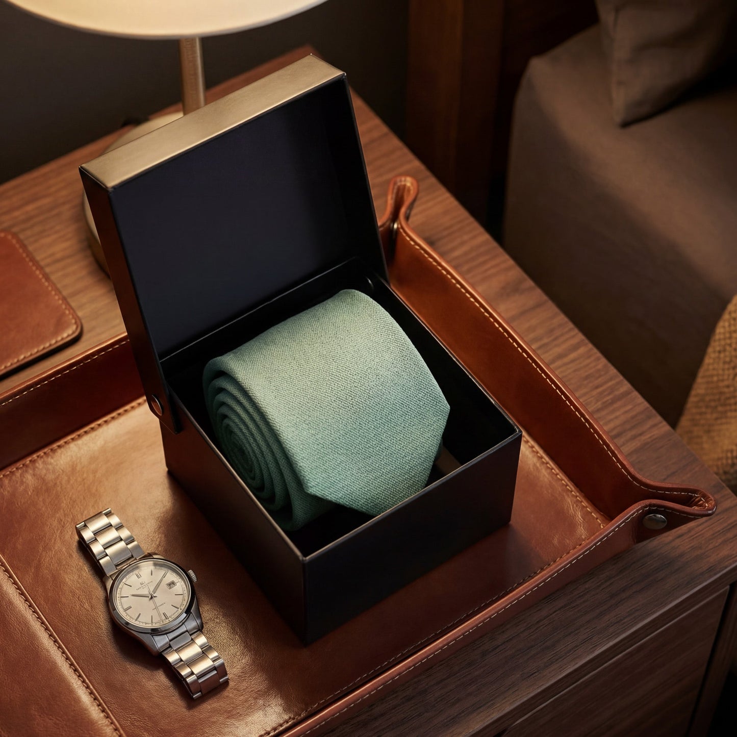 Tonopah · corbata verde claro suave