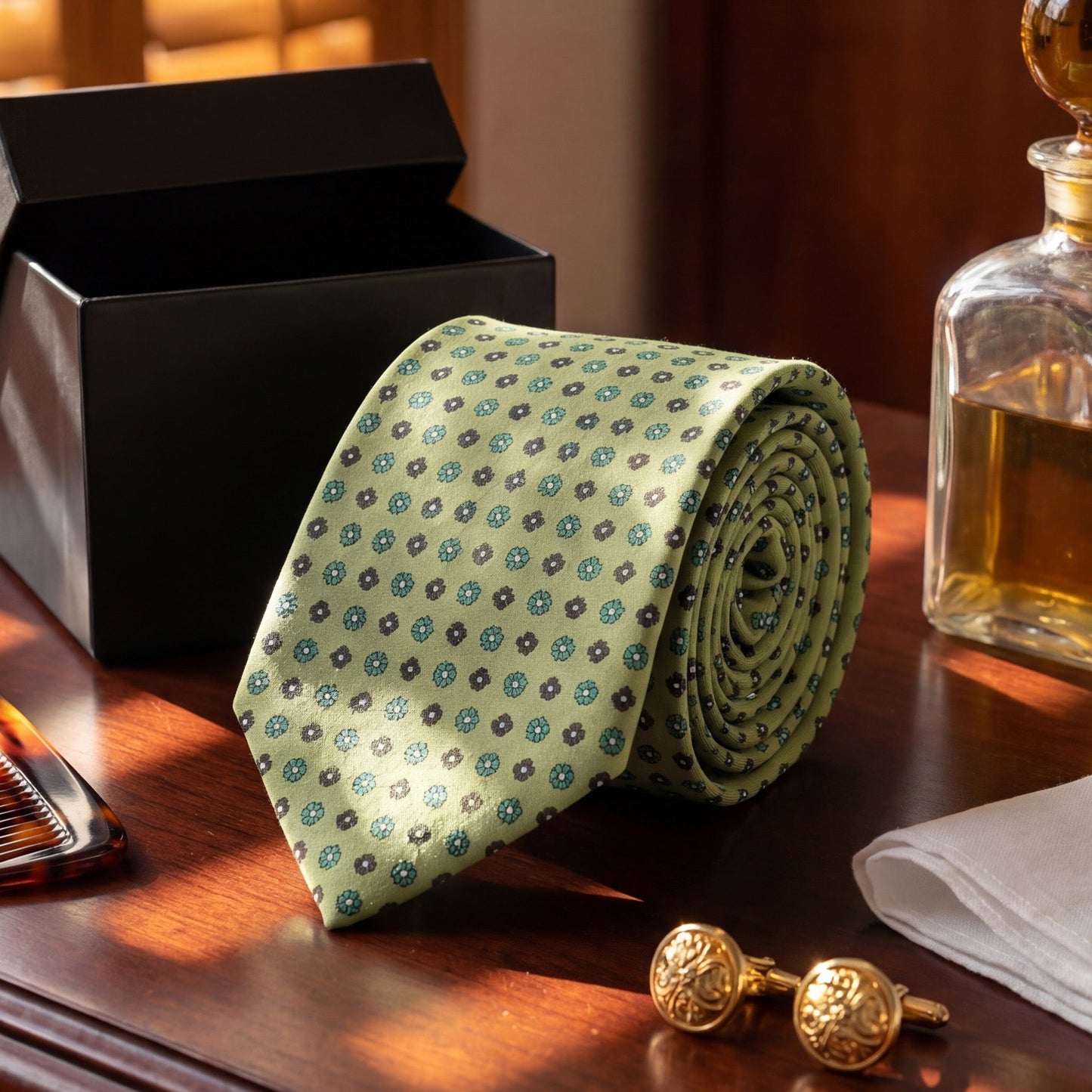 Venezia · corbata estilo italiano verde lima
