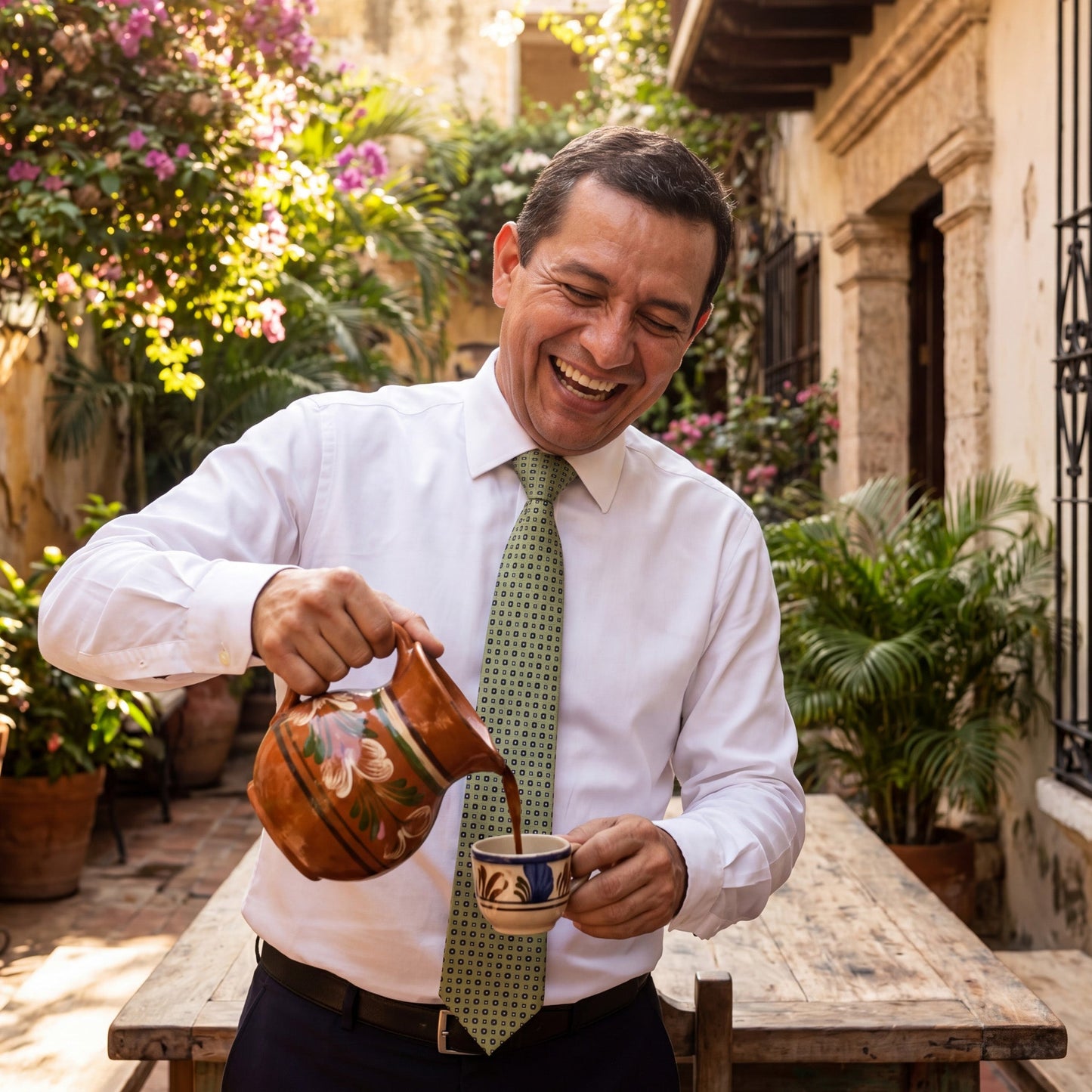 Venezia · corbata estilo italiano verde lima