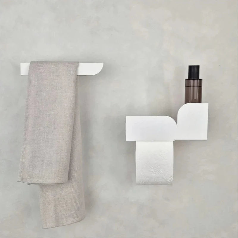 Estantería de pared metálica Torino – repisa flotante para baño