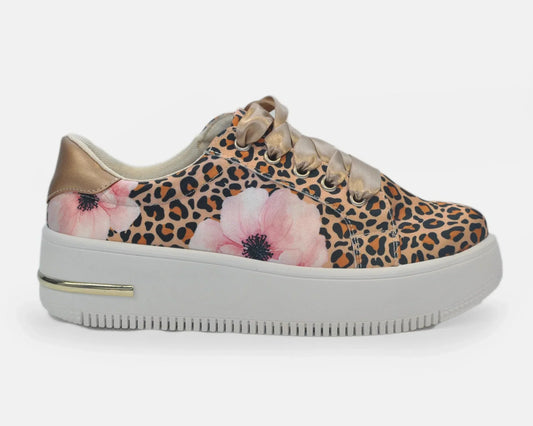 Zapatillas Urbanas de Mujer Animal Print - Moda Sostenible Cuero Vegano | CHULA Tulum